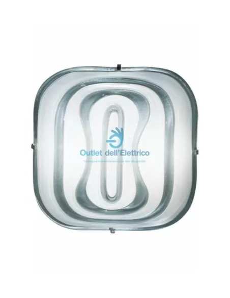 Kundalini K932AREU Mandala Rashid pequeño aplique cristal plateado